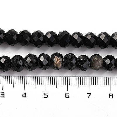 Natural Black Tourmaline Beads Strands G-K380-A06-01-1