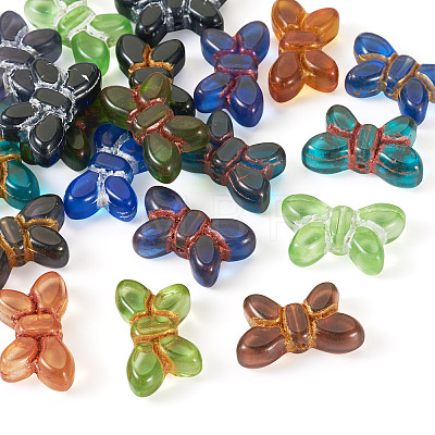 20Pcs Transparent Lampwork Beads FIND-TA0005-47-1