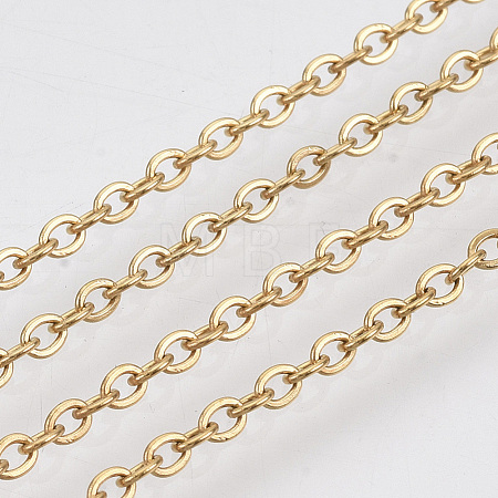 3.28 Feet 304 Stainless Steel Cable Chains X-CHS-R002-0.5mm-G-1