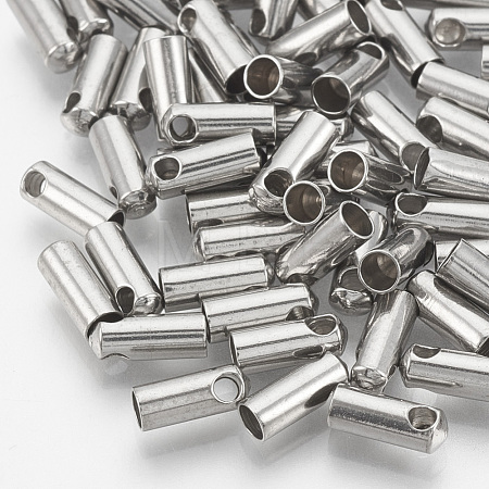 Tarnish Resistant 201 Stainless Steel Cord Ends STAS-S028-30-1
