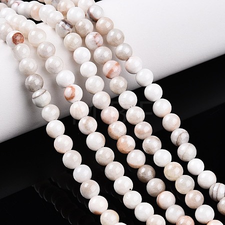 Natural Persian Jade Beads Strands G-A255-A02-04K-1