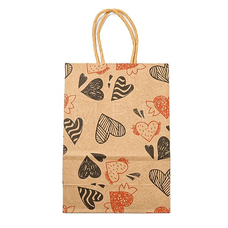 Valentine's Day Rectangle Paper Gift Bags ABAG-C006-01C-1