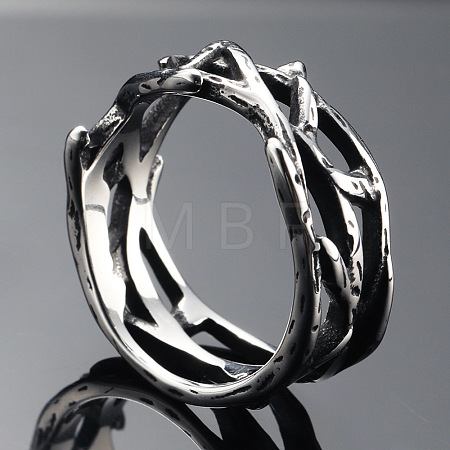 304 Stainless Steel Finger Rings FS-WG2B888-02-1