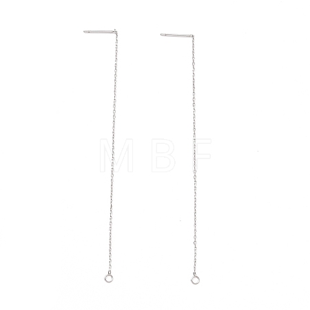 Non-Tarnish 304 Stainless Steel Stud Earring Finding X-STAS-E161-06P-1