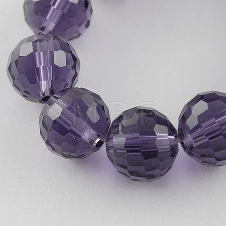 Transparent Glass Bead Strands GLAA-R095-8mm-10-1
