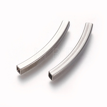 Tarnish Resistant 304 Stainless Steel Tube Beads STAS-L226-057D-P-1