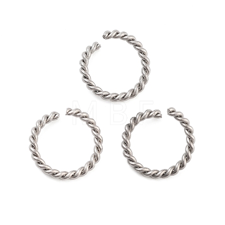 Tarnish Resistant 304 Stainless Steel Open Jump Rings STAS-F191-11P-C-1