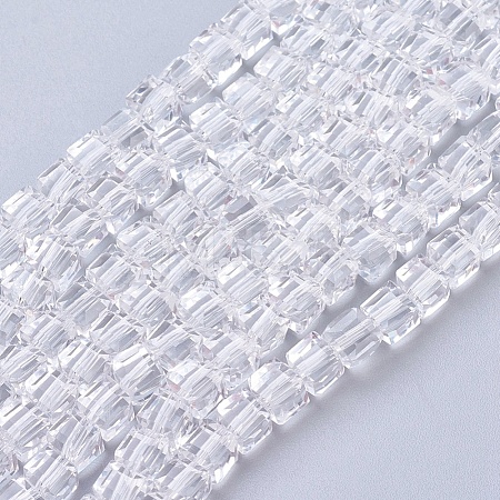 Glass Bead Strands X-GLAA-R041-4x4mm-24-1