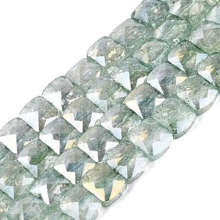 Electroplate Transparent Crackle Glass Beads Strands EGLA-Q135-02A-B03-1