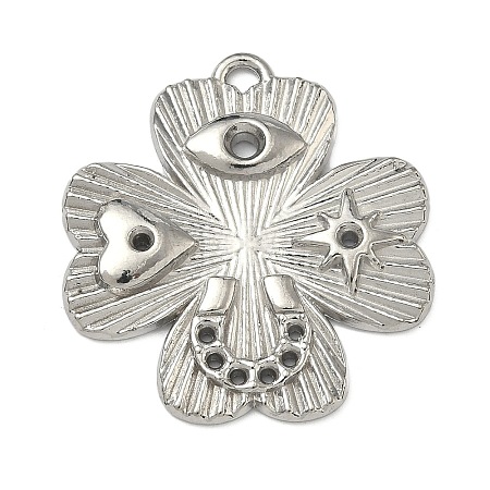 304 Stainless Steel Pendants STAS-P446-12P-1
