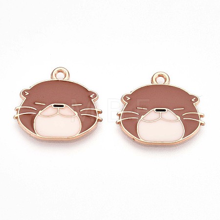 Alloy Enamel Pendants ENAM-T022-02A-02-1