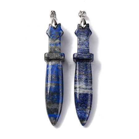 Natural Lapis Lazuli Big Pendants G-K338-41P-06-1