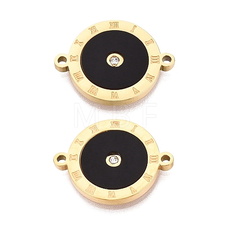 304 Stainless Steel Enamel Connector Charms STAS-Q111-09G-1
