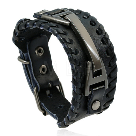 Braided Cowhide Bracelets FS-WG8B33A-01-1