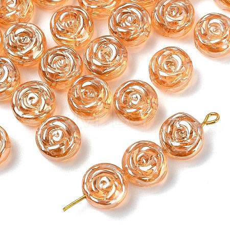 30Pcs Electroplate Glass Beads EGLA-YW0005-57A-02-1