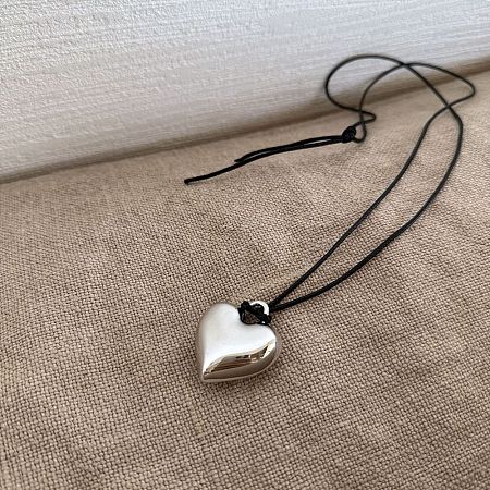 Alloy Pendant Black Waxed Cord Necklaces for Women WG8C0D7-03-1