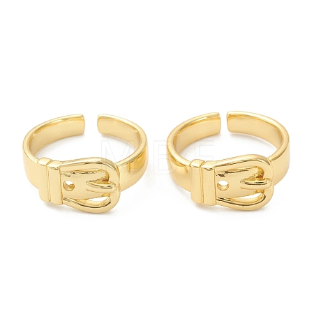 Brass Cuff Rings RJEW-A001-07G-1