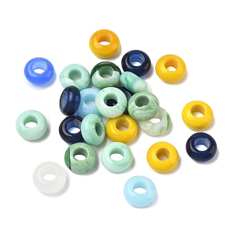 Glass European Beads GLAA-G124-01-1