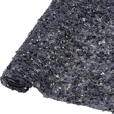 Glitter Resin Hotfix Rhinestone(Hot Melt Adhesive On The Back) AJEW-WH0120-60C-1