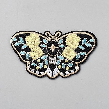 Butterfly Computerized Embroidery Polyester Iron on/Sew on Patches DIY-WH0671-388G-1