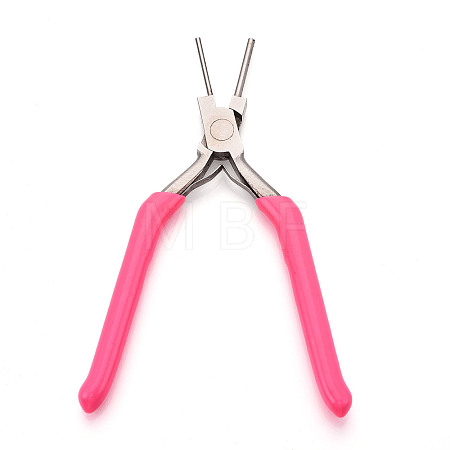 65# Steel Round Nose Pliers with Plastic Handles TOOL-N008-01-1