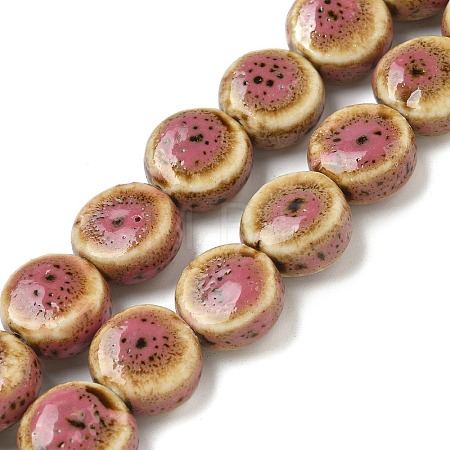 Vintage Style Glazed Porcelain Beads PORC-B002-12-1
