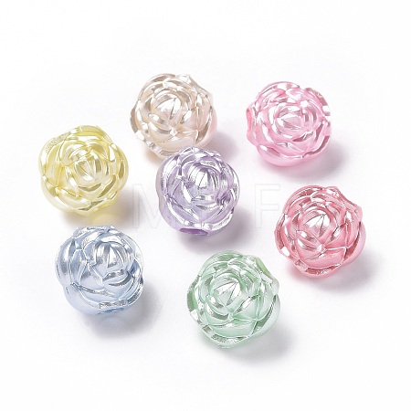 Imitation Pearl Acrylic Beads OACR-E013-12-1