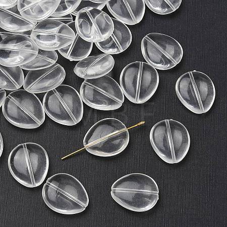 Teardrop Transparent Acrylic Beads TACR-R122-A01-1