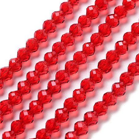 Transparent Glass Beads Strands GLAA-A014-03B-1