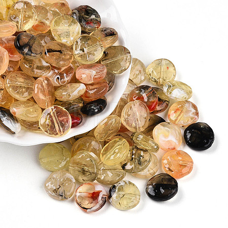 Transparent Acrylic Beads TACR-T028-41F-1