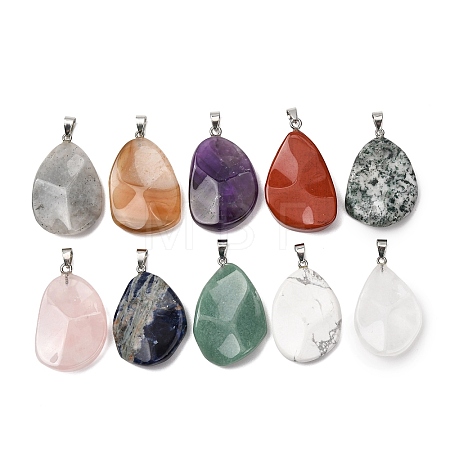 Natural & Synthetic Mixed Stone Pendants GG-K002-05-1