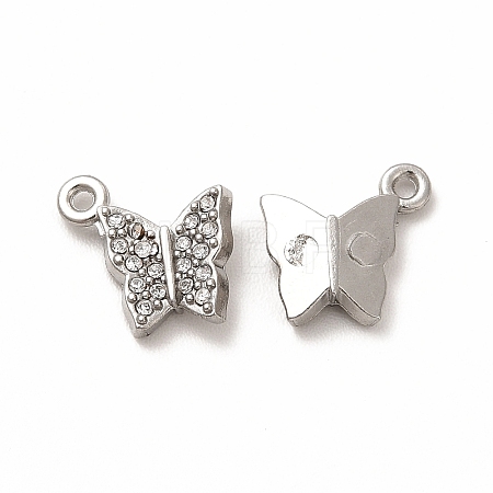 316 Surgical Stainless Steel with Crystal Rhinestone Pendants X-STAS-G305-05P-1
