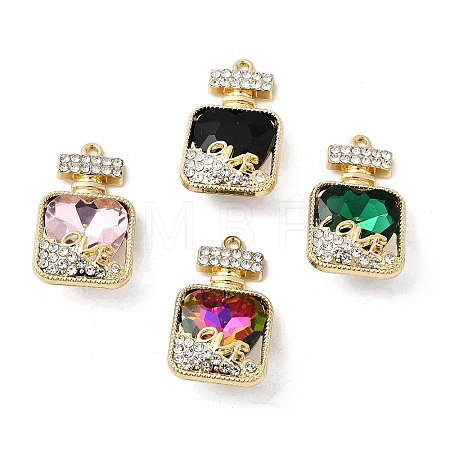 Alloy Rhinestone Pendants FIND-H055-11G-1