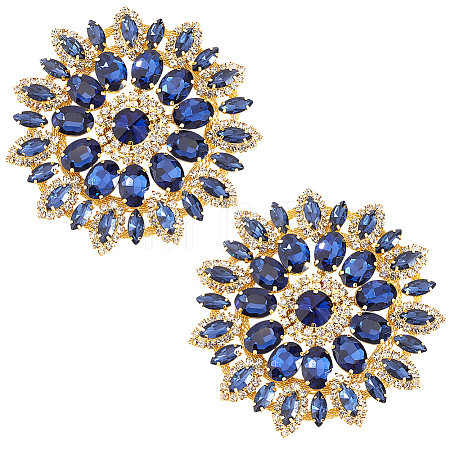 Glass Rhinestone Cabochons FIND-WH0173-515-1