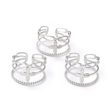 Tarnish Resistant 304 Stainless Steel Finger Rings RJEW-L102-22P-1