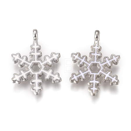 Platinum Plated Alloy Pendants X-PALLOY-L228-010P-1