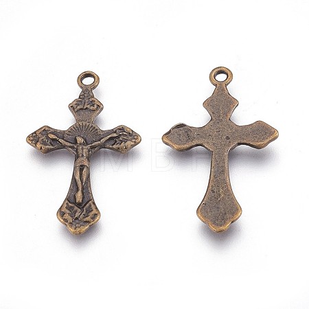 Tibetan Style Crucifix Pendants X-MLF11118Y-NF-1