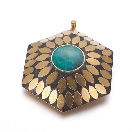 Polymer Clay Big Pendants IPDL-F027-13-1