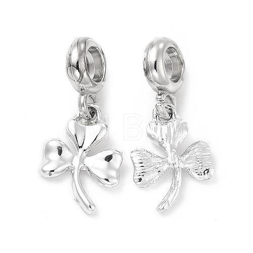 Rack Plating Alloy European Dangle Charms PALLOY-P289-22P-1