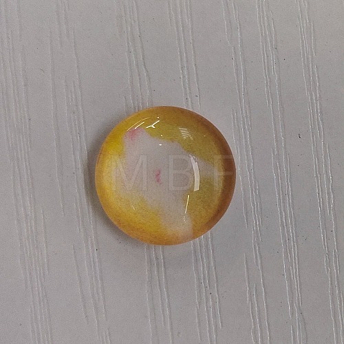 Glass Cabochons GLAA-WH0025-30G-1