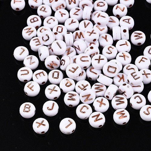 Plating Acrylic Beads PACR-Q112-07C-1