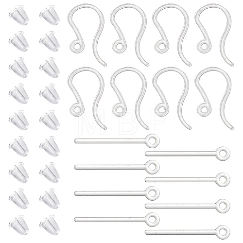 200Pcs Plastic Earring Hooks KY-SC0001-73-1