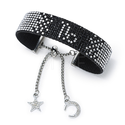 Constellation Adjustable Polyester &  Stainless Steel Bracelets PW-WG542AF-03-1