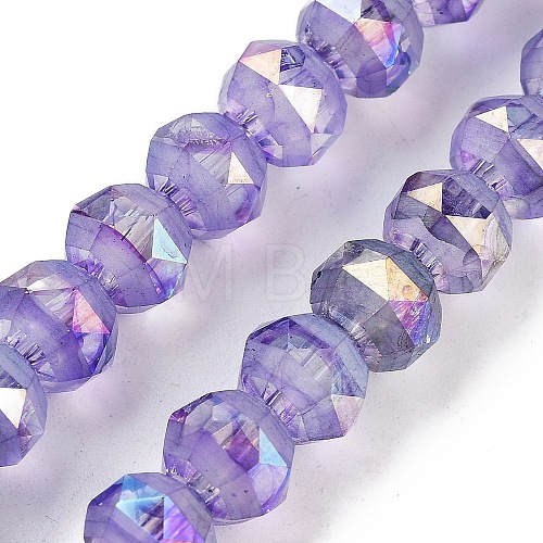 Baking Painted Glass Beads Strands GLAA-H032-05-06-1