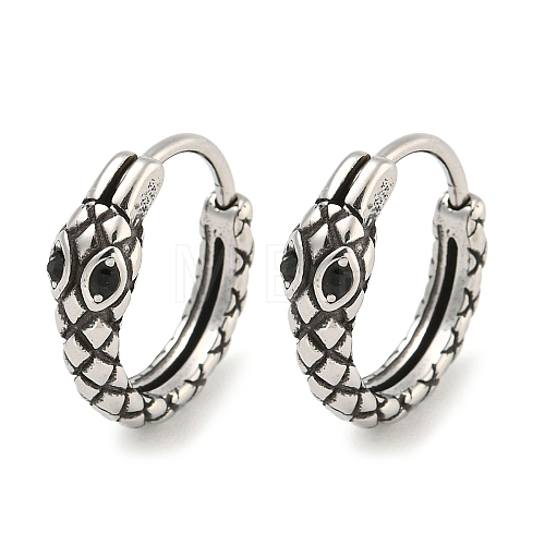 316 Surgical Stainless Steel Hoop Earrings EJEW-D096-09Q-AS-1