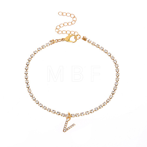 Fashionable and Creative Rhinestone Anklet Bracelets DA6716-22-1