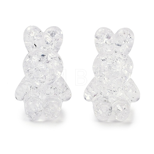 Transparent Crackle Acrylic Beads TACR-U008-02B-1