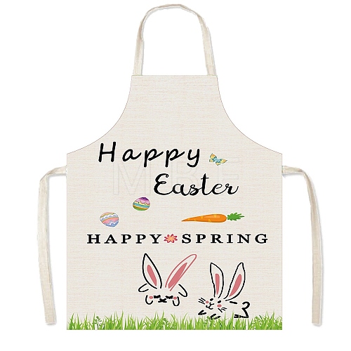 Easter Theme Polyester Sleeveless Apron PW-WG75993-20-1