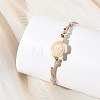 4Pcs 4 Colors Ocean Dyed Synthetic Turquoise Sea Turtle Beaded Adjustable Waxed Polyester Cord Bracelets for Women BJEW-JB14243-02-2
