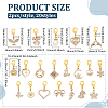 20Pcs 10 Styles Alloy Rhinestone Shoe Charms HJEW-ME00151-2